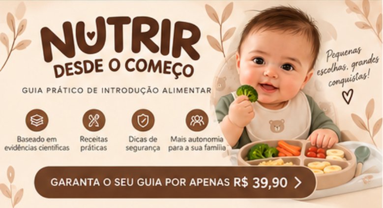Capa do guia Nutrir Desde o Começo – Guia Prático de Introdução Alimentar